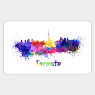 Toronto skyline in watercolor Magnet